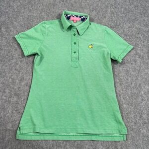 Magnolia Lane The Masters Green Short Sleeve Polo Shirt Women's‎ Size Small